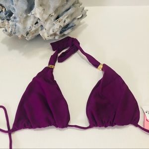 CIA. Maritima Halter Bikini Top Purple Size M